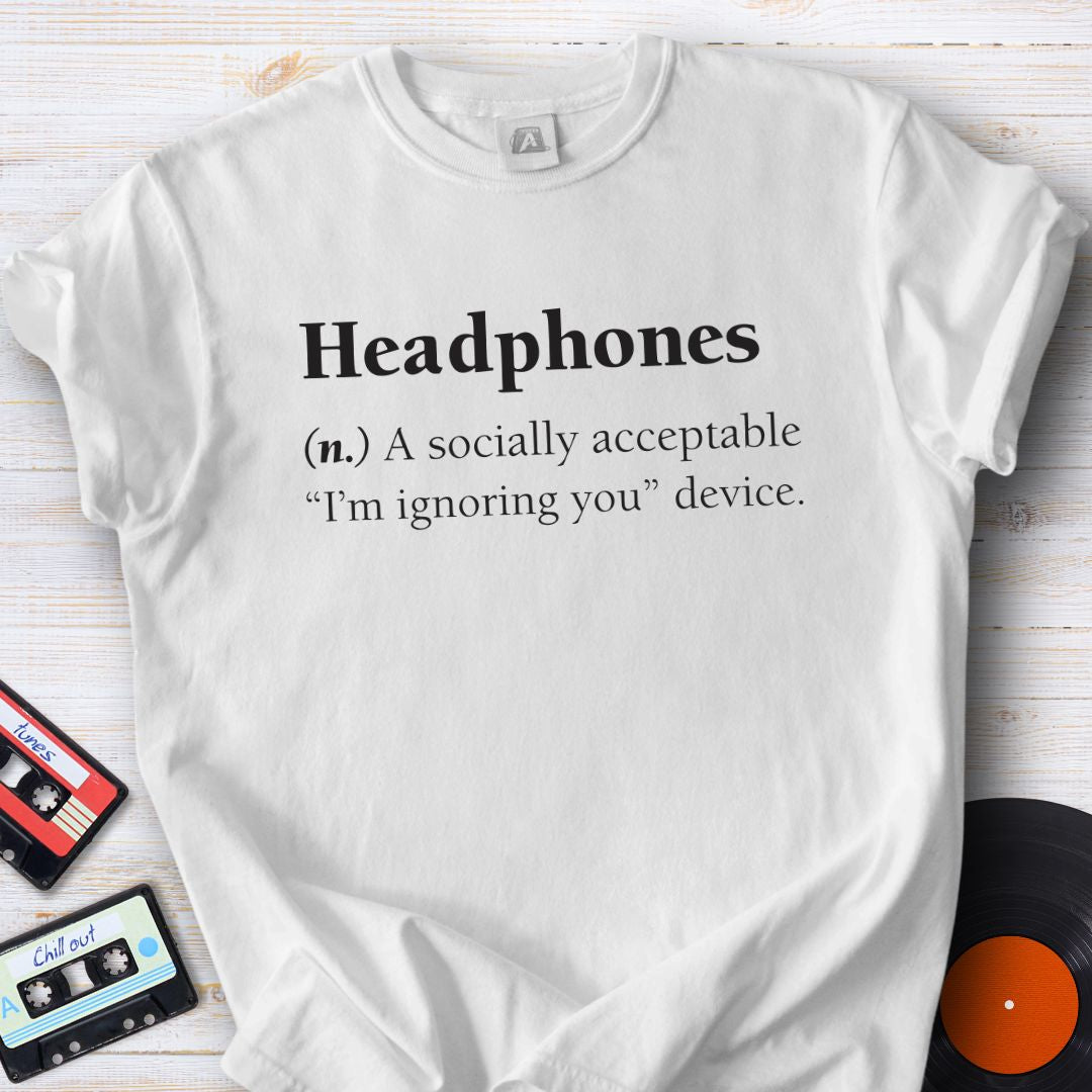 Headphones (n.) Tee