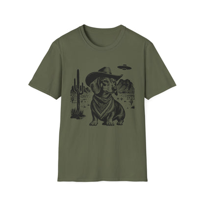 Cosmic Cowboy Dachshund Tee