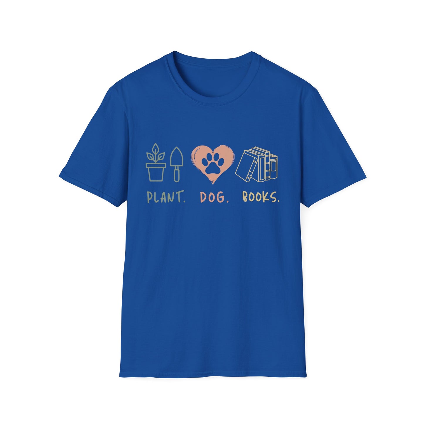 Plant. Dog. Books. Tee