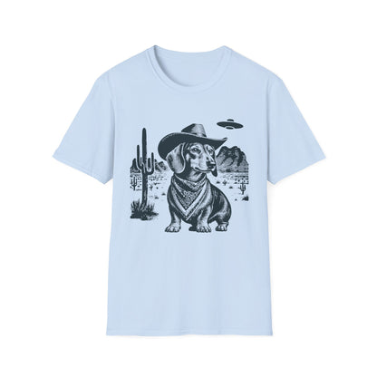 Cosmic Cowboy Dachshund Tee