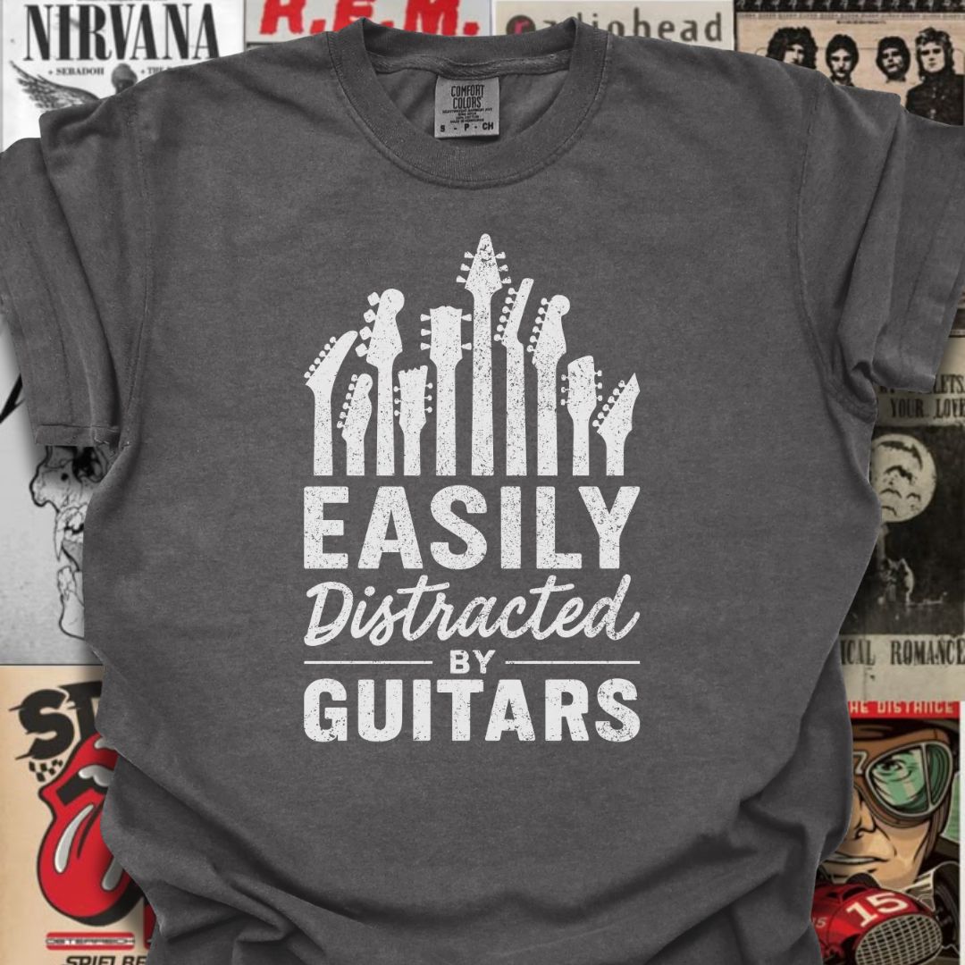 Guitar Distracted Tee