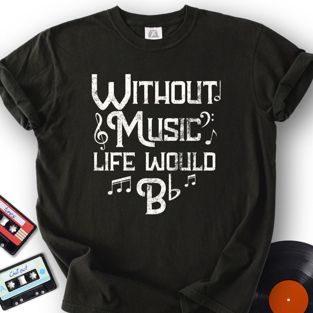 No Music, Just Flat Tee