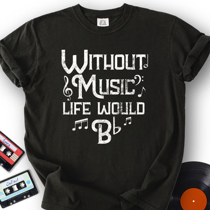 No Music, Just Flat Tee