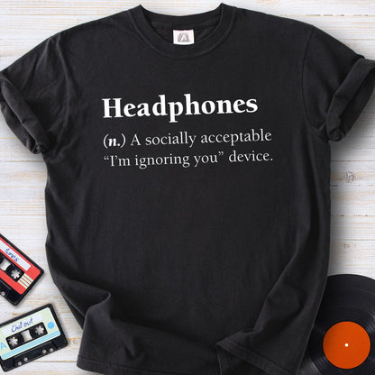 Headphones (n.) Tee