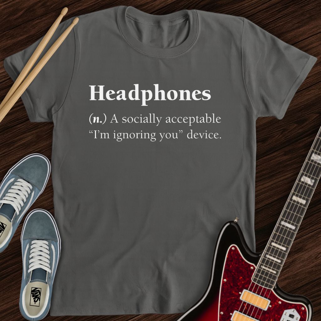 Headphones (n.) Tee
