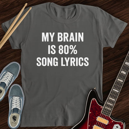 Lyrics Brain Tee