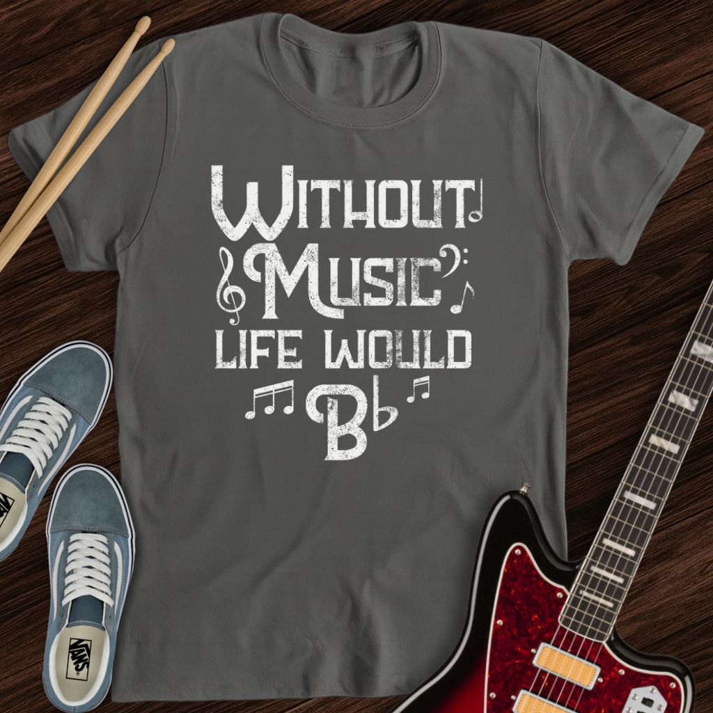 No Music, Just Flat Tee