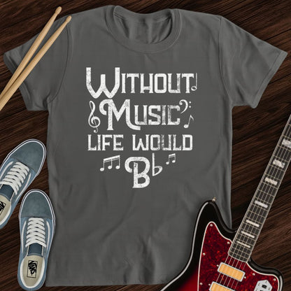 No Music, Just Flat Tee