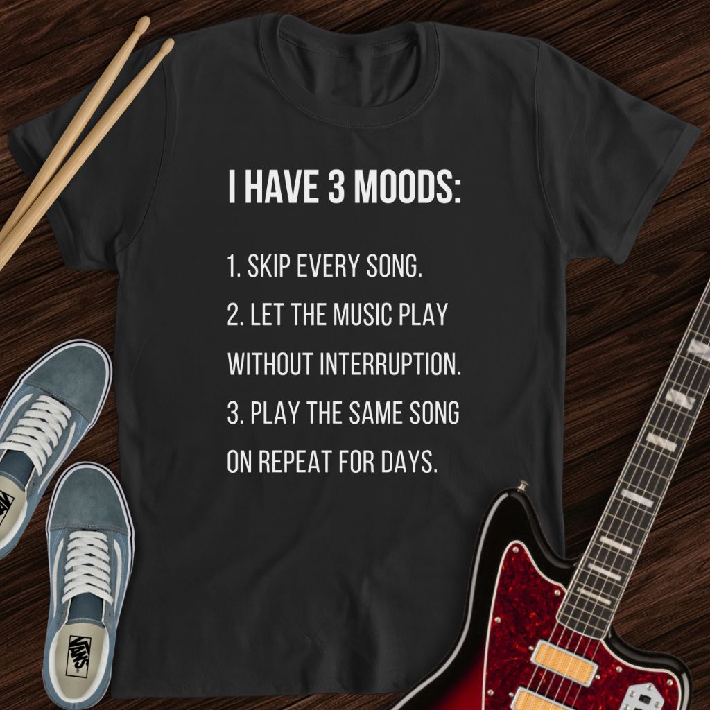 3 Music Moods Tee