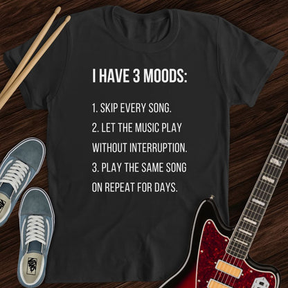 3 Music Moods Tee