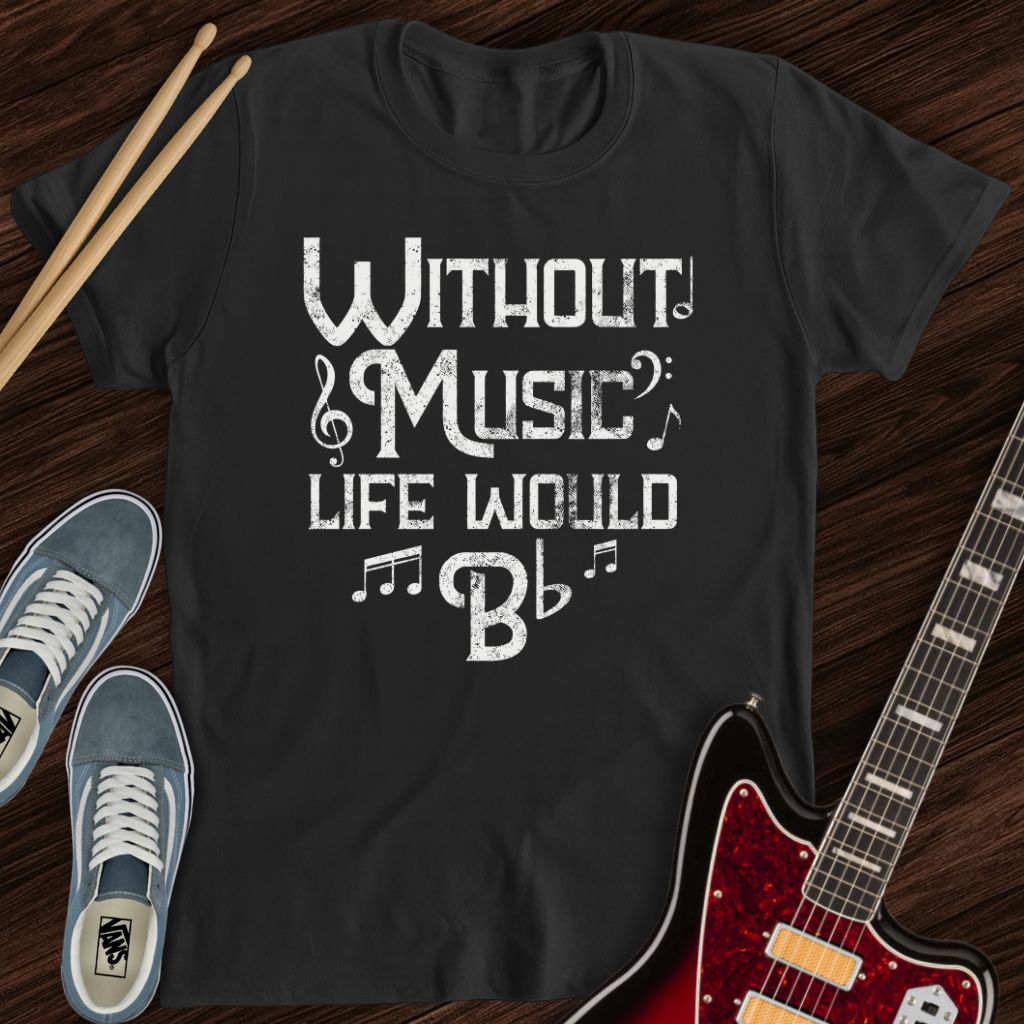 No Music, Just Flat Tee