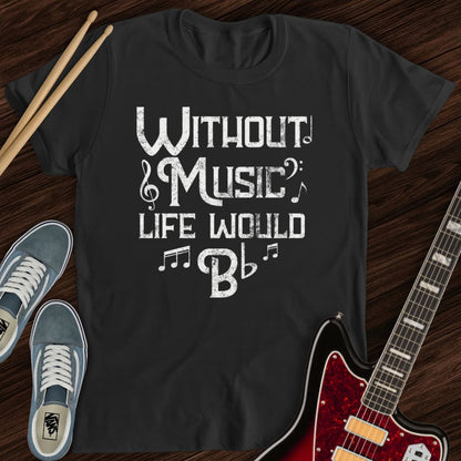 No Music, Just Flat Tee