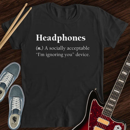Headphones (n.) Tee