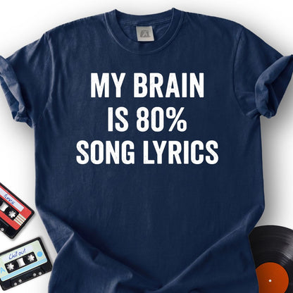 Lyrics Brain Tee