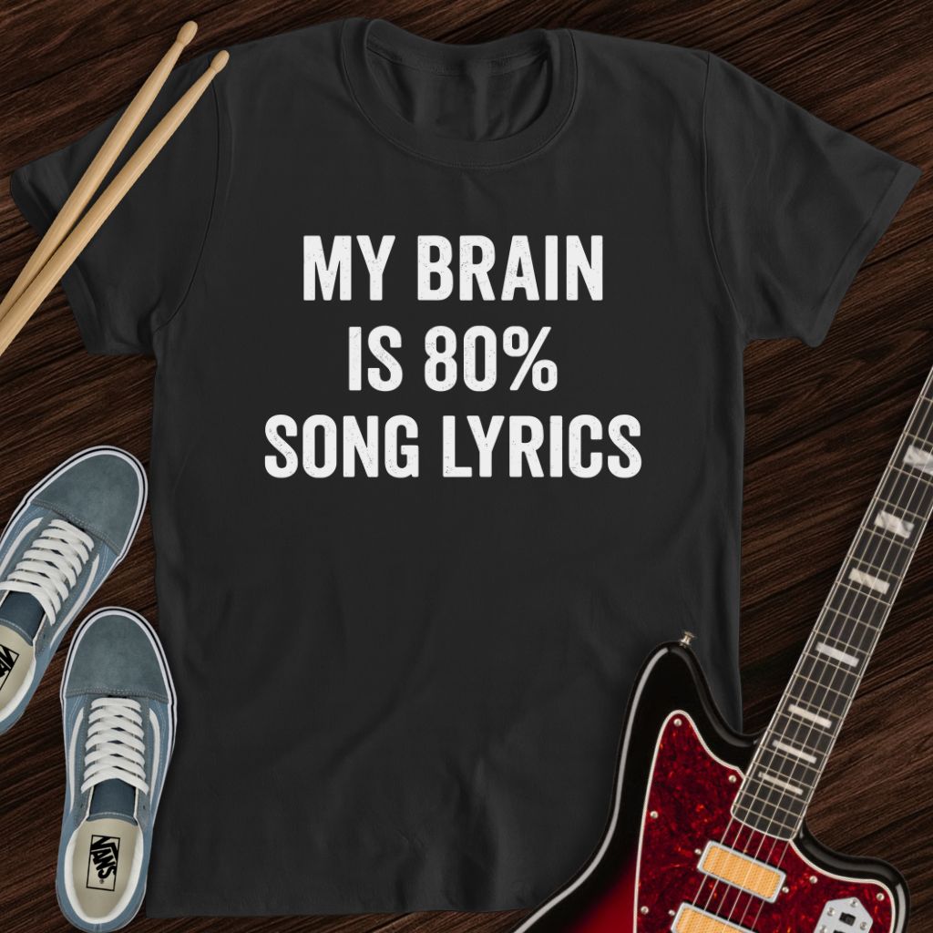 Lyrics Brain Tee