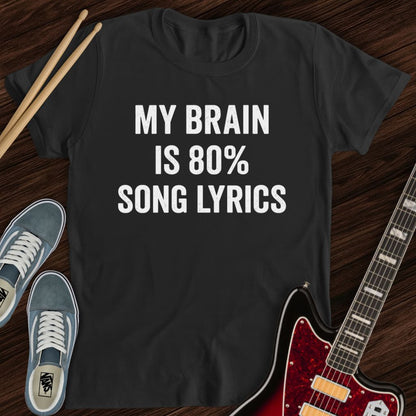 Lyrics Brain Tee