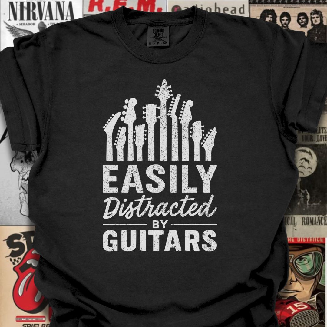 Guitar Distracted Tee