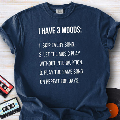 3 Music Moods Tee