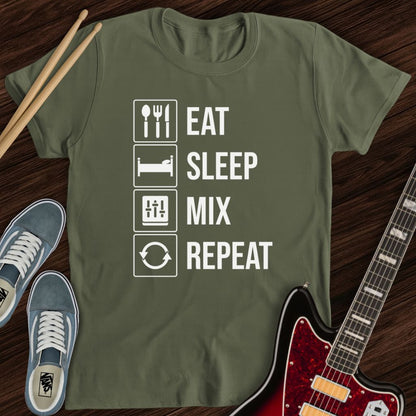 Eat Sleep Mix Repeat Tee