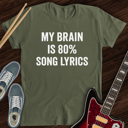 Lyrics Brain Tee