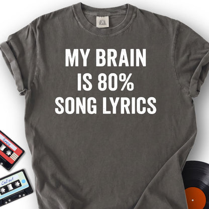 Lyrics Brain Tee