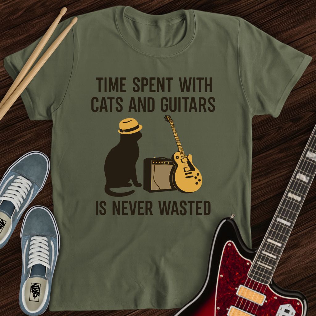 Cats and Guitars Tee