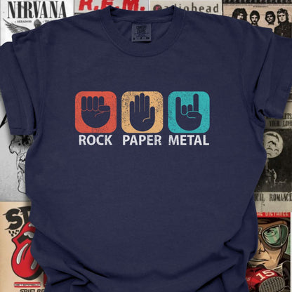 Rock, Paper, Metal Tee