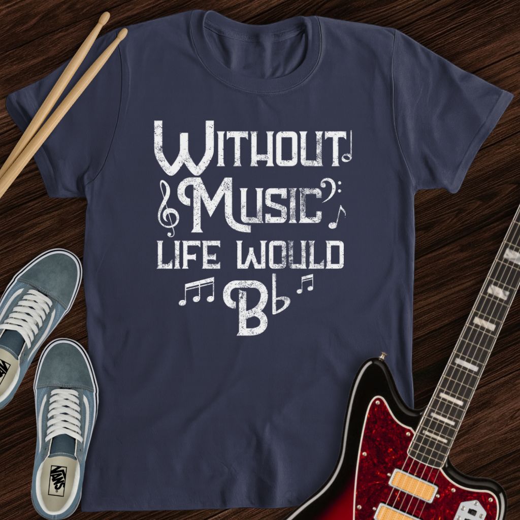 No Music, Just Flat Tee