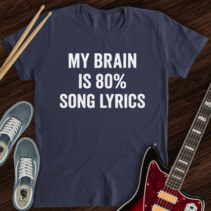 Lyrics Brain Tee