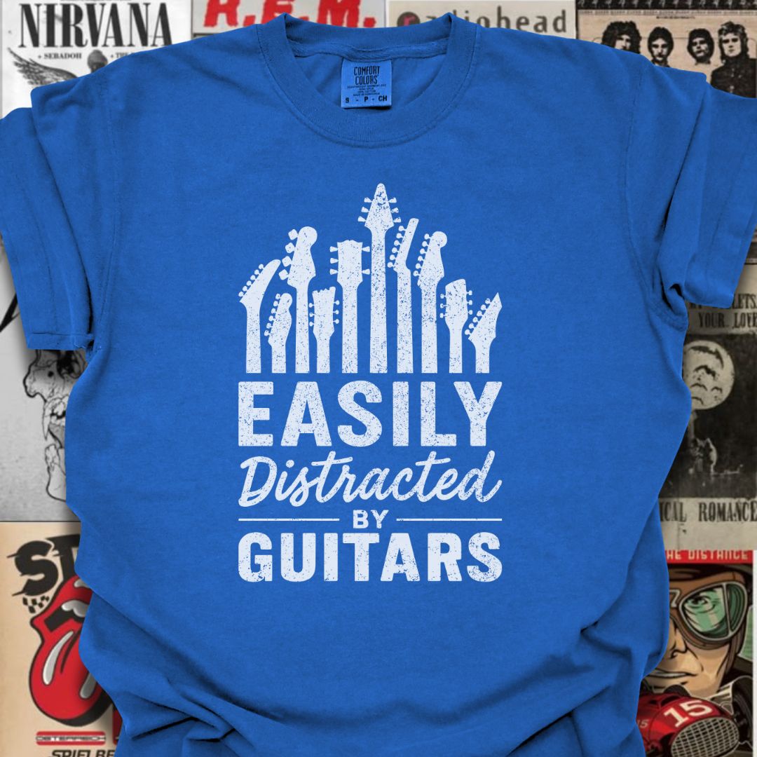 Guitar Distracted Tee