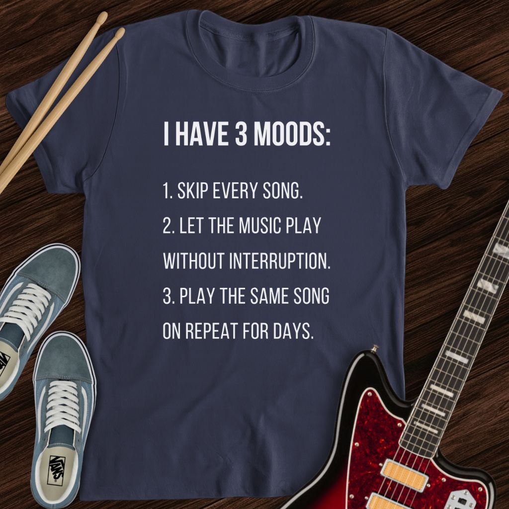 3 Music Moods Tee