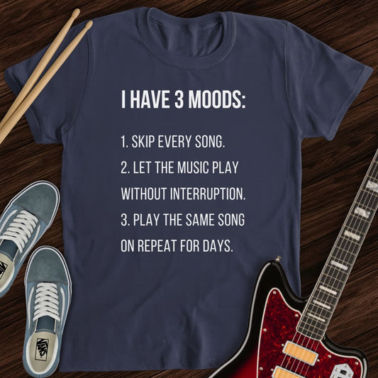 3 Music Moods Tee