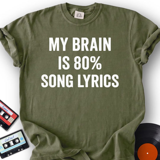 Lyrics Brain Tee