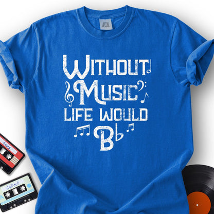 No Music, Just Flat Tee