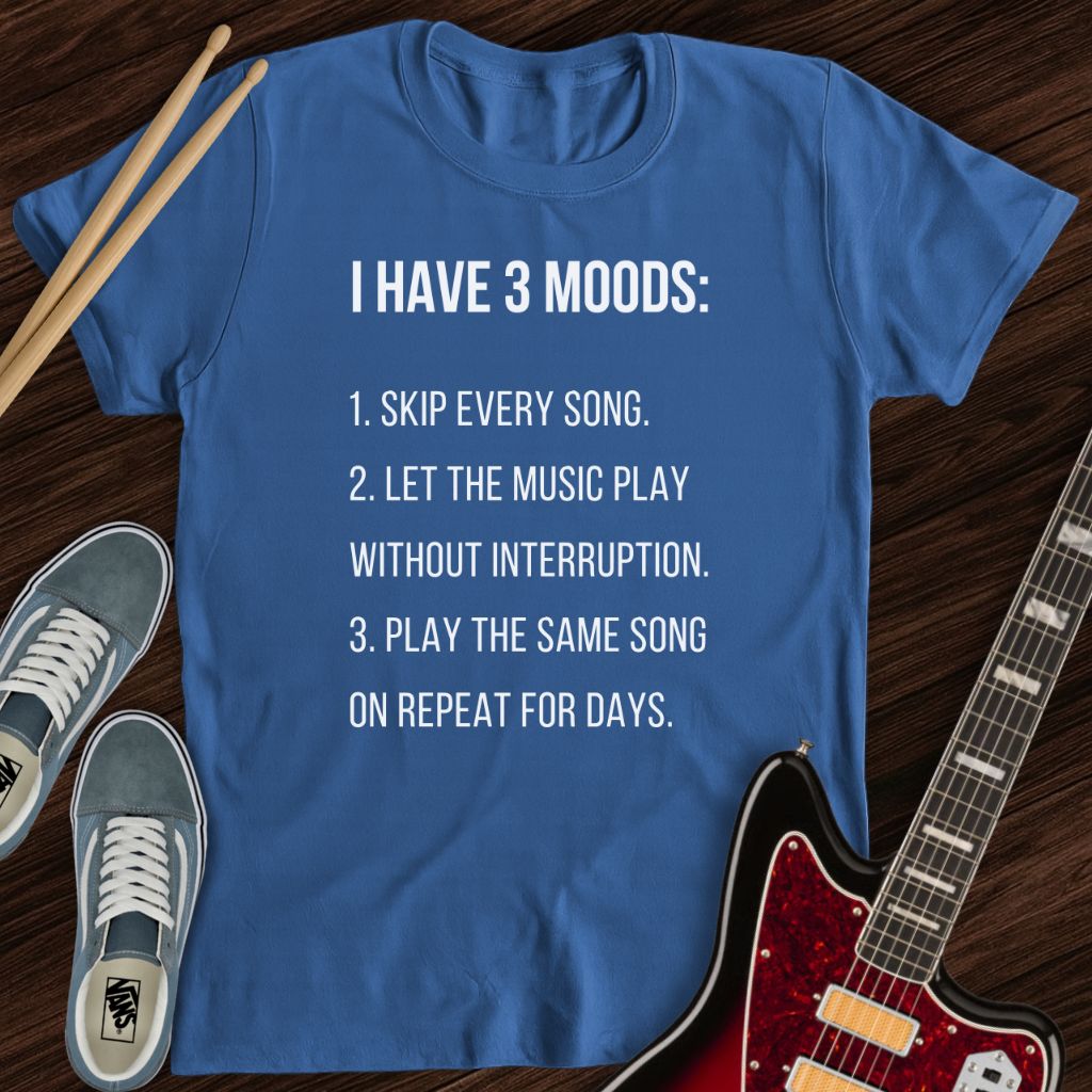 3 Music Moods Tee