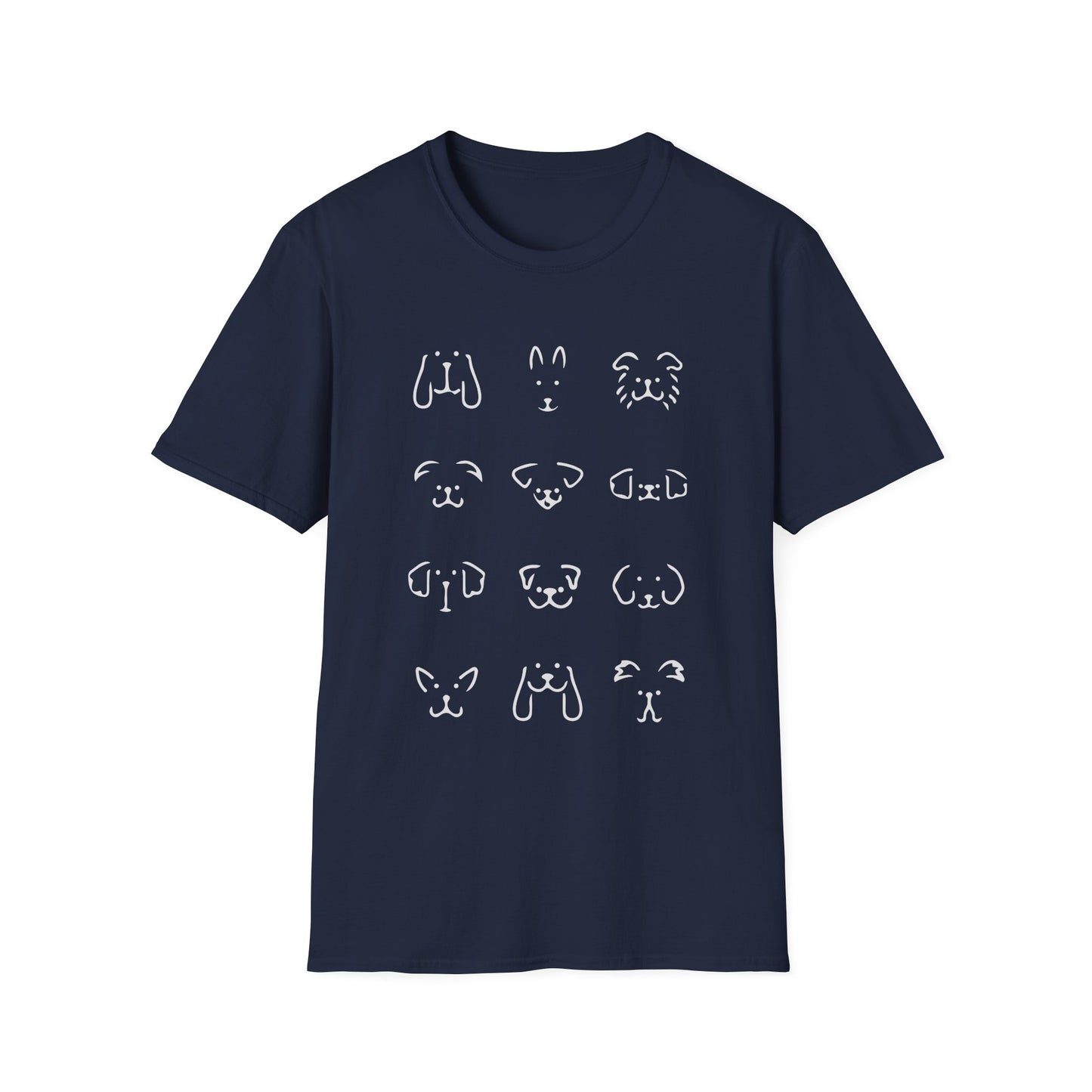 Minimalist Dog Faces Tee