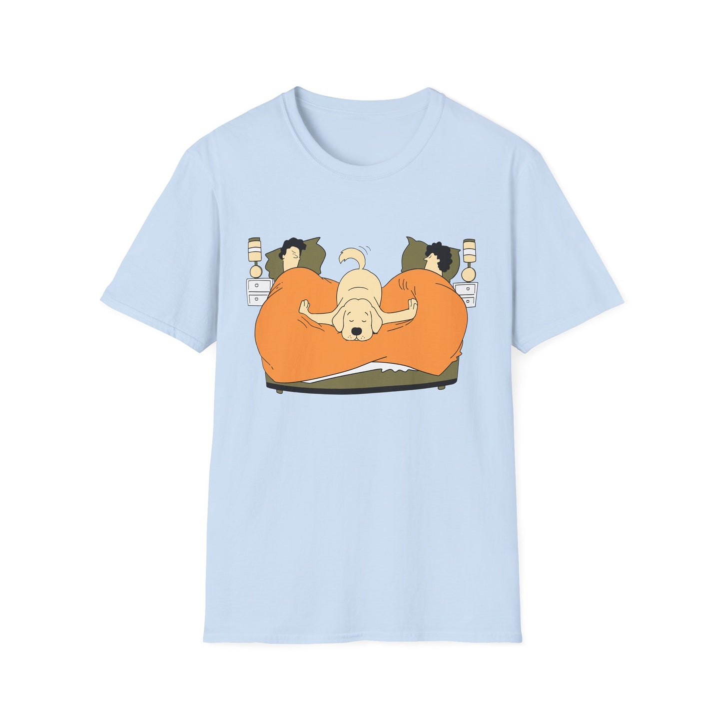 Our Dog Lets Us Sleep Here Tee