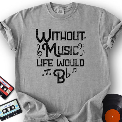 No Music, Just Flat Tee
