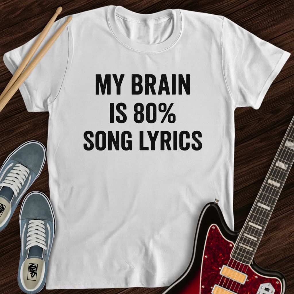 Lyrics Brain Tee