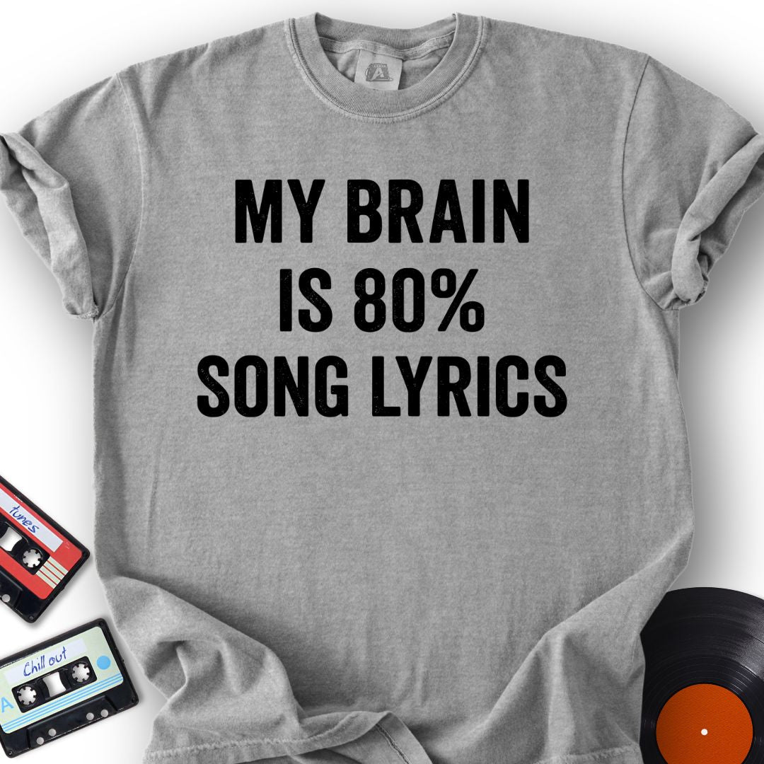 Lyrics Brain Tee