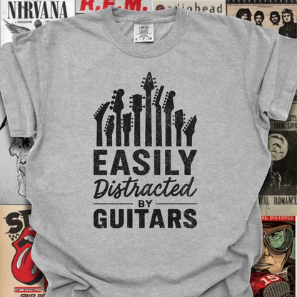 Guitar Distracted Tee