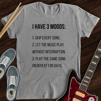 3 Music Moods Tee