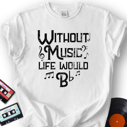 No Music, Just Flat Tee