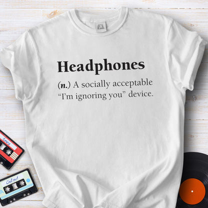Headphones (n.) Tee