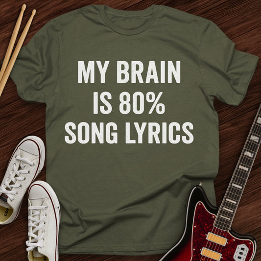 Lyrics Brain Tee