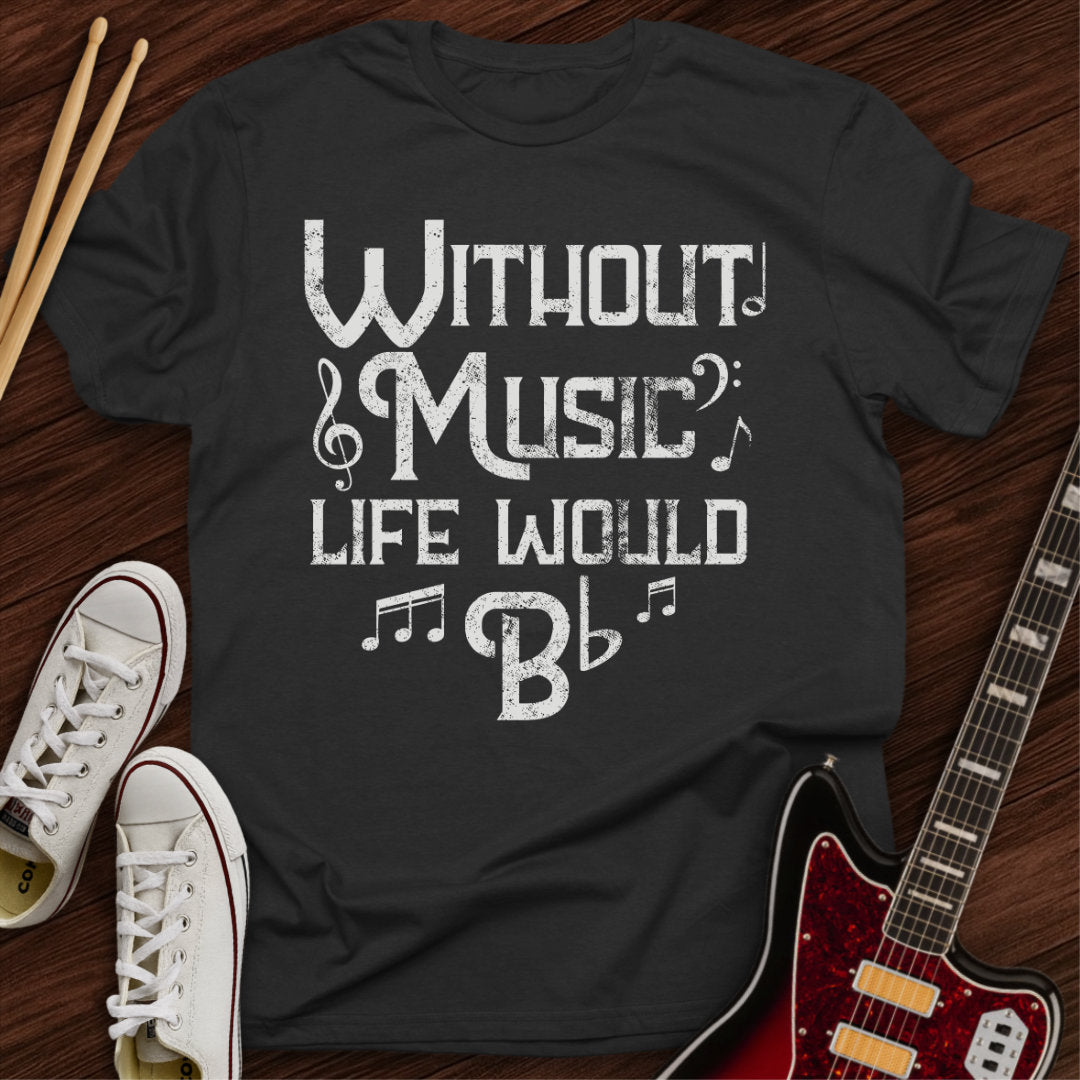 No Music, Just Flat Tee