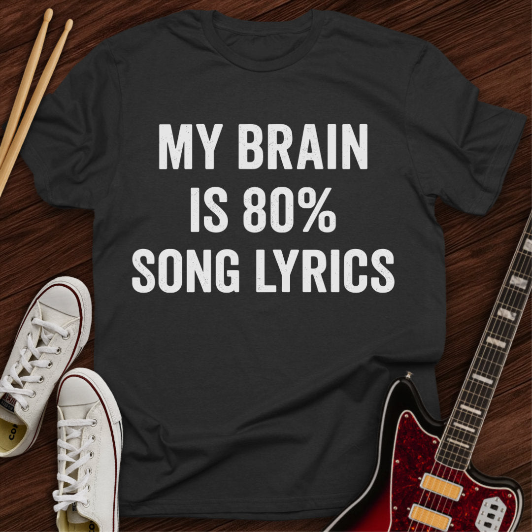 Lyrics Brain Tee