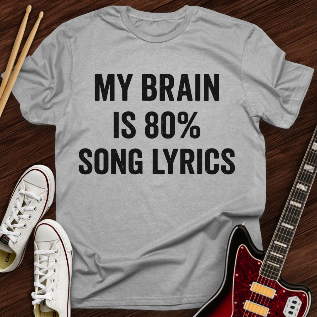 Lyrics Brain Tee