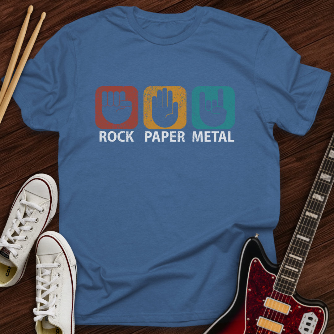 Rock, Paper, Metal Tee