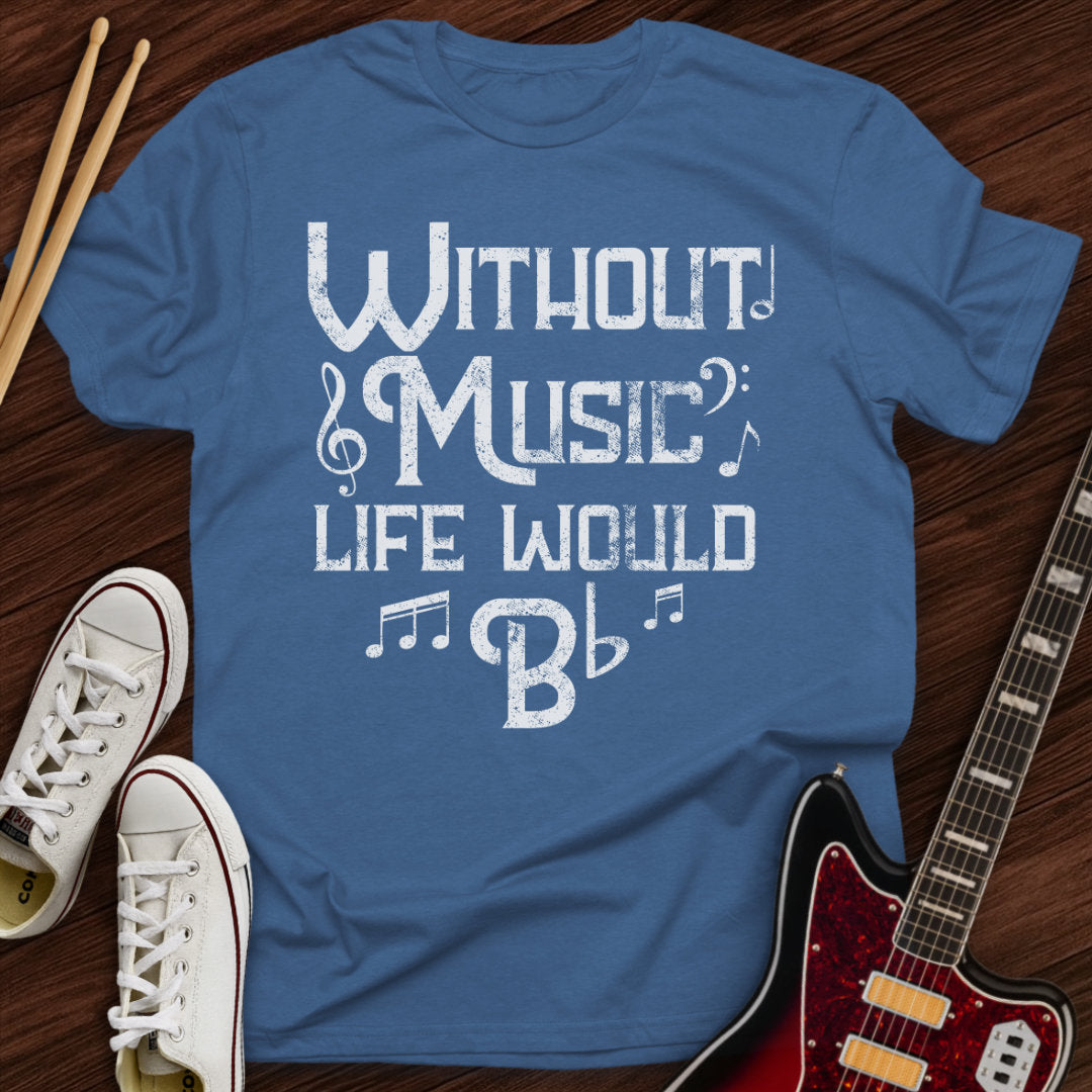 No Music, Just Flat Tee
